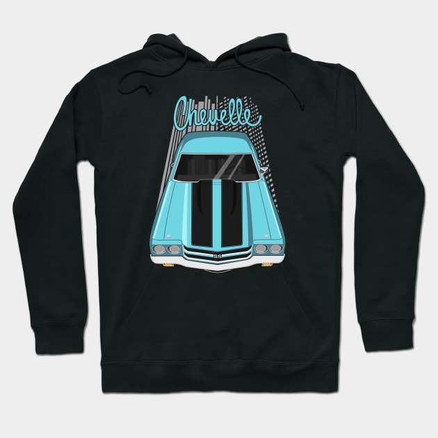 Chevrolet Chevelle SS 1970 - turquoise Hoodie by V8social